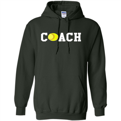 Softball Coach Gift T-shirt Forest Green