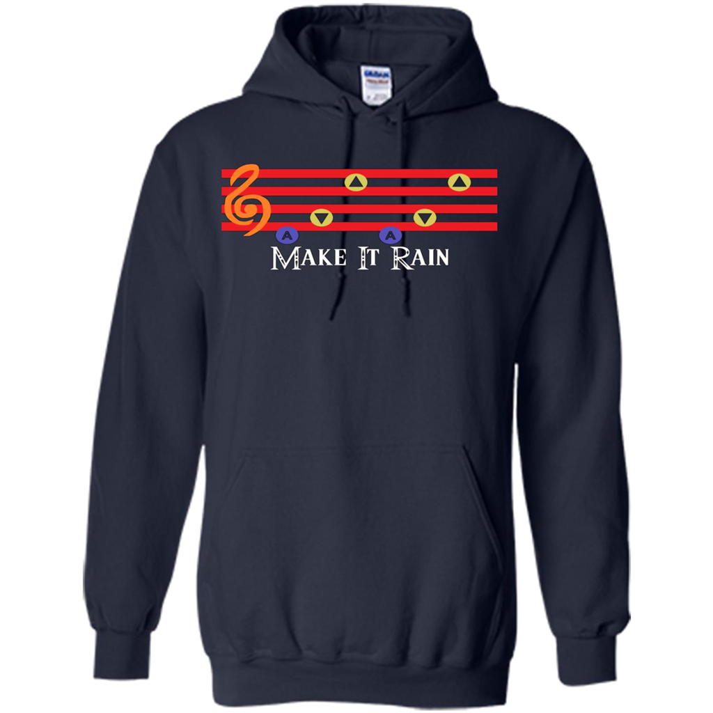 Music Lover T-shirt Make It Rain Navy
