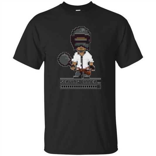 Serving Chicken Dinner T-shirt Black