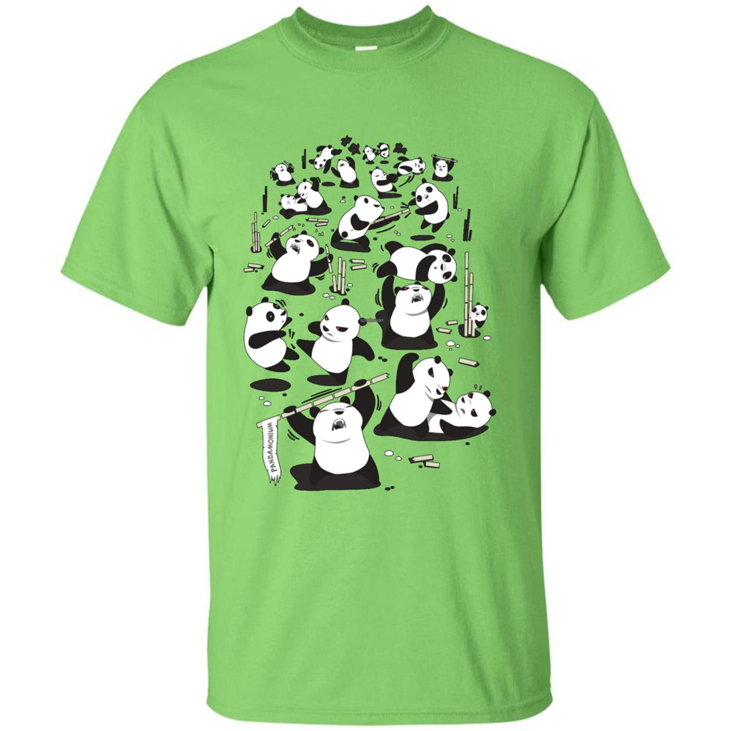 Cute Panda T-shirt Lime