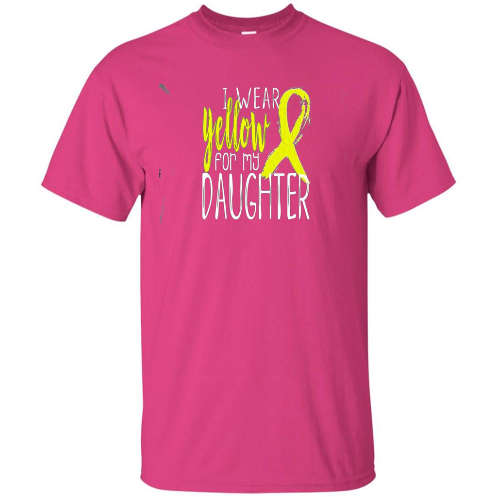 I Wear Yellow Ribbon For My Daughter T-shirt Heliconia