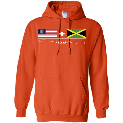 American + Jamaican = Me USA and Jamaica Flags T-shirt