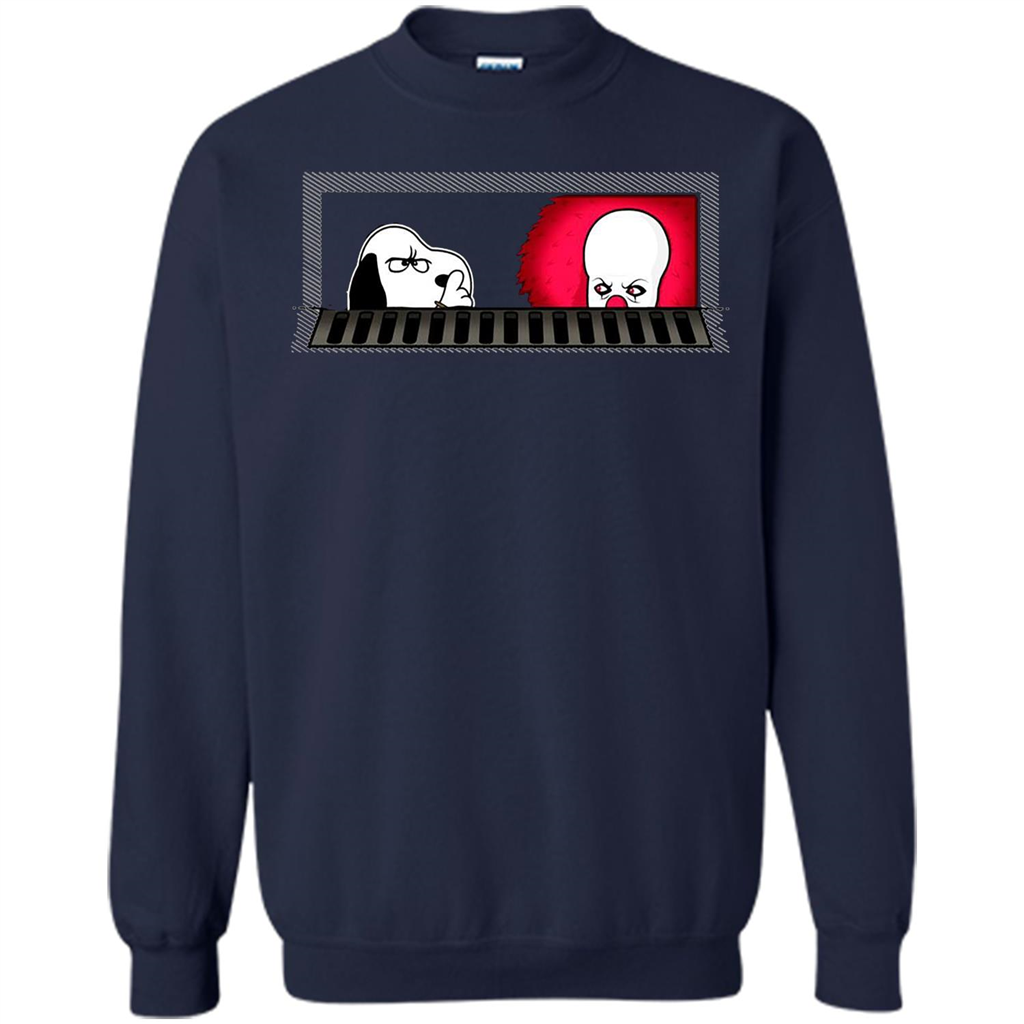 Movie T-shirt Snoopy Vs It T-shirt Navy