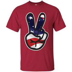 Amreican Flag Peace Guy T-shirt