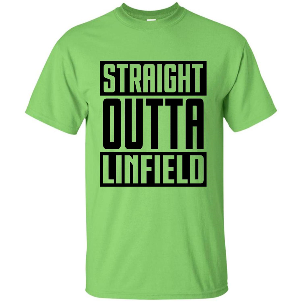 Straight Outta Linfield T-shirt Lime