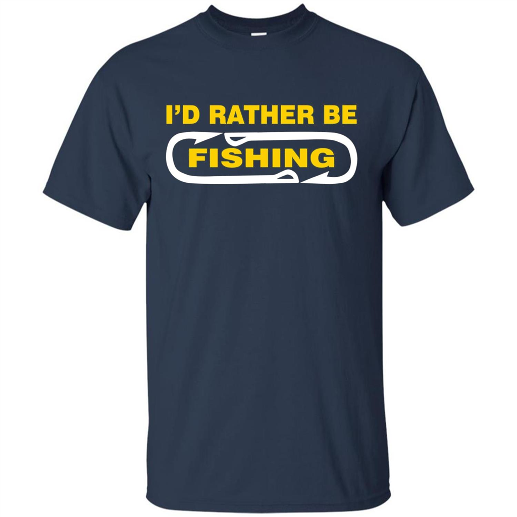 I'd Rather Be Love Fishing T-shirt Navy