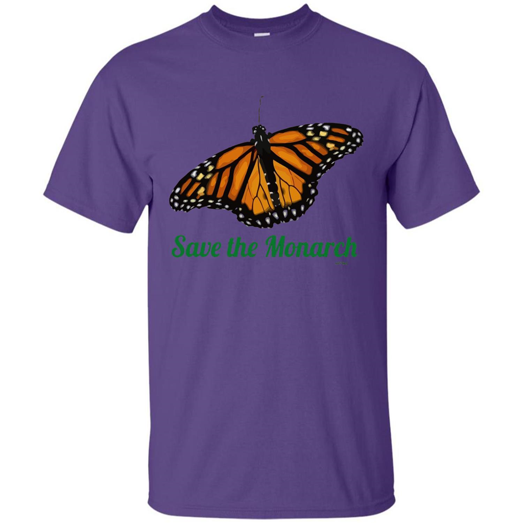 Save the Monarch Butterfly T-shirt Purple