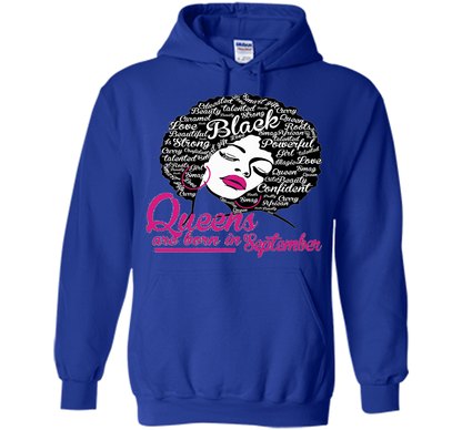Queens Are Born In September - Strong Black Woman T-shirt
