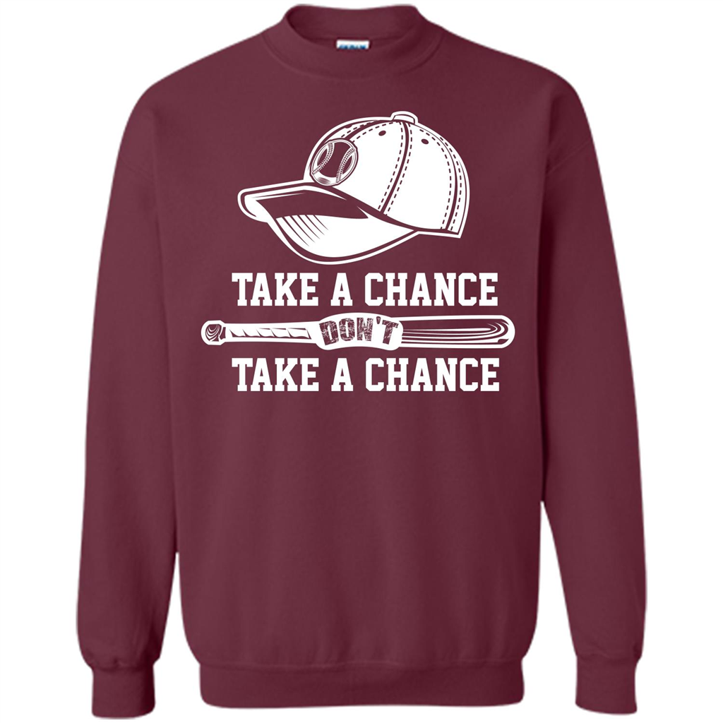Football T-shirt Take A Chance Don't Take A Chance Maroon