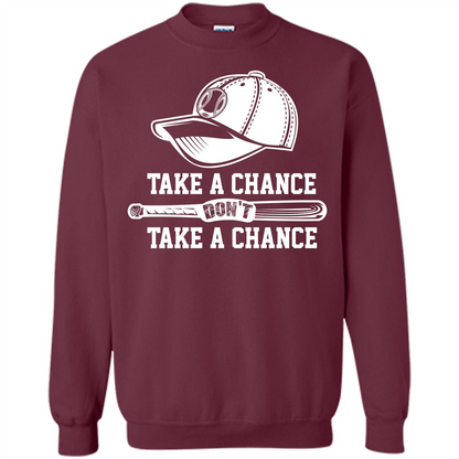 Football T-shirt Take A Chance Don't Take A Chance Maroon