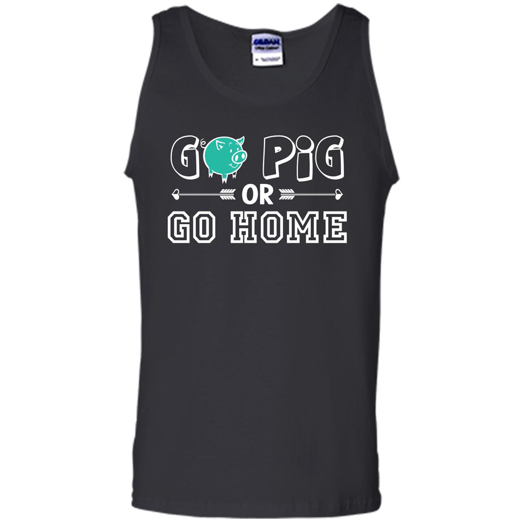 Pig T-shirt Go Pig Or Go Home T-shirt Royal