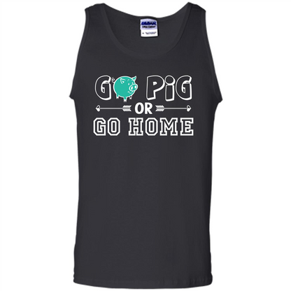 Pig T-shirt Go Pig Or Go Home T-shirt Royal