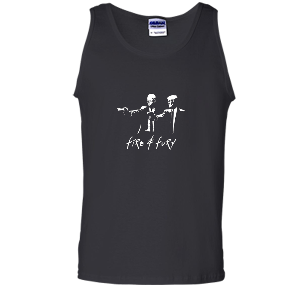 President Trump And General Mattis Fire And Fury T-shirt Black