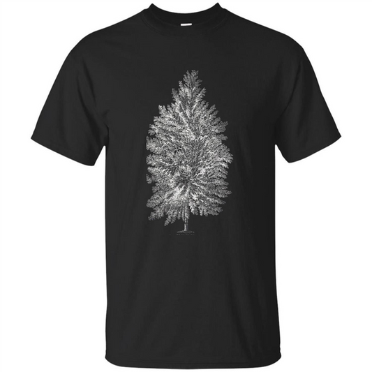 Poplar Tree T-shirt. Tree Poplar Tree Woodsman T-shirt Black