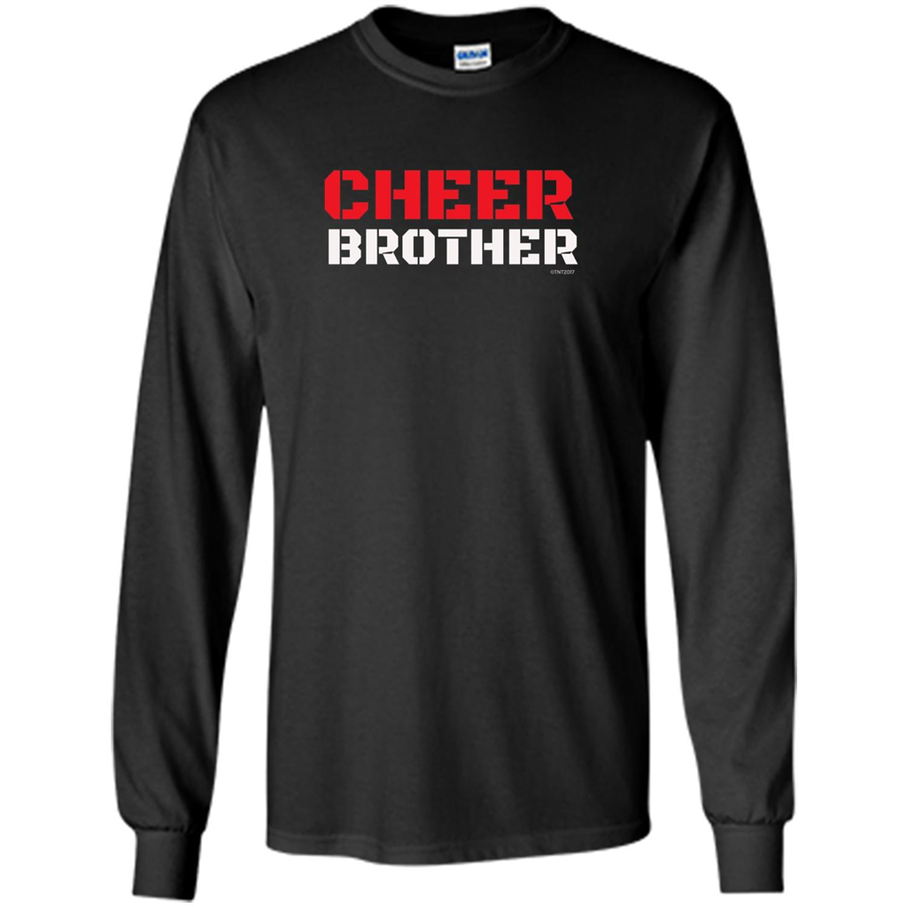 Cheer Brother T-Shirt for Brothers of Cheerleaders Black