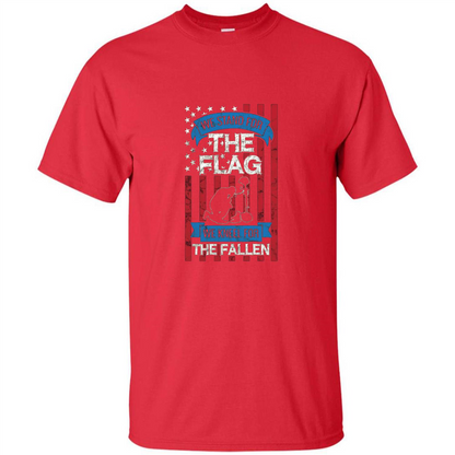 Patriotic T-shirt Stand for the Flag Kneel for the Fallen Red