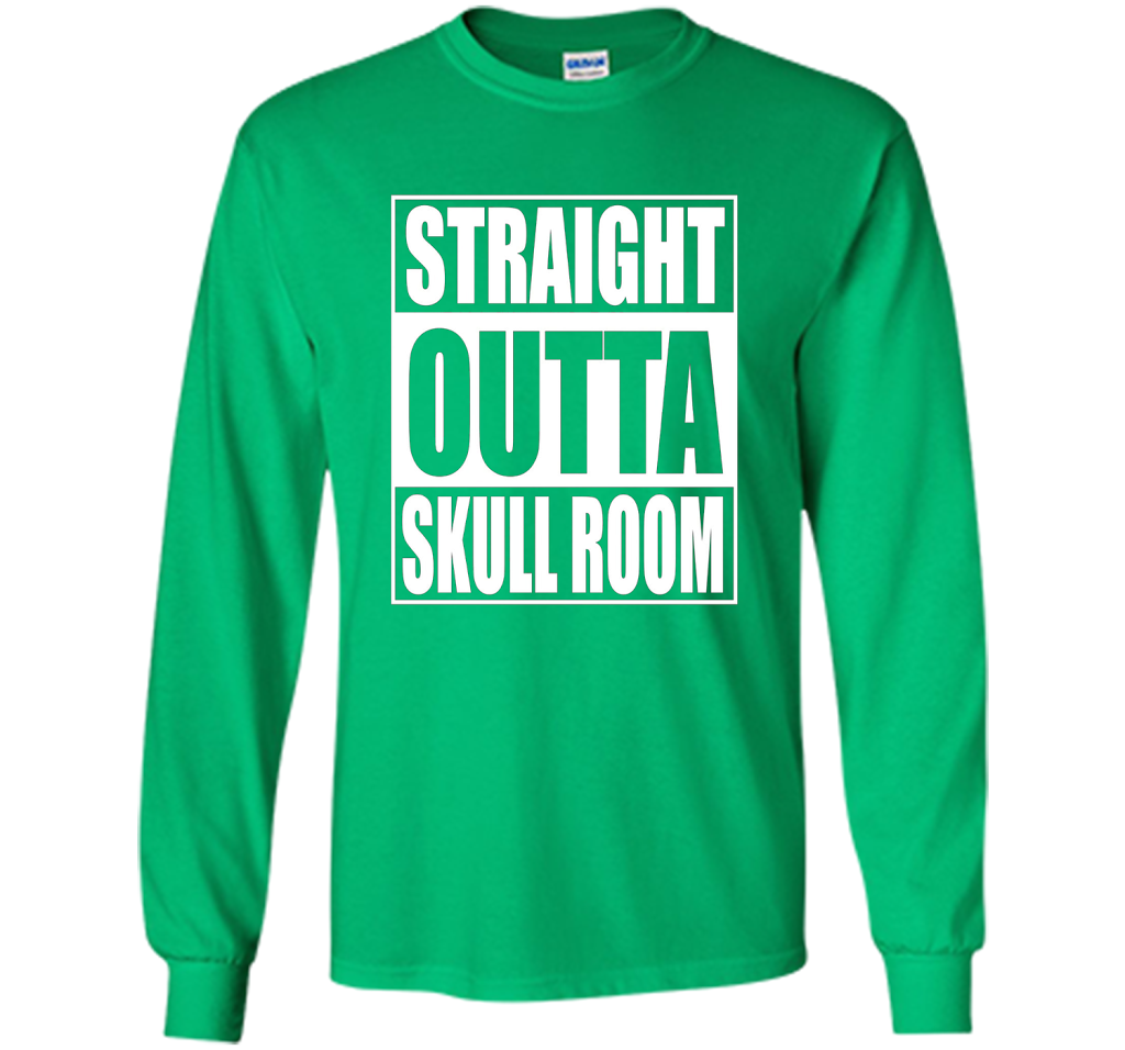Straight Outta Skull Room Chiari Malformation T-shirt Irish Green