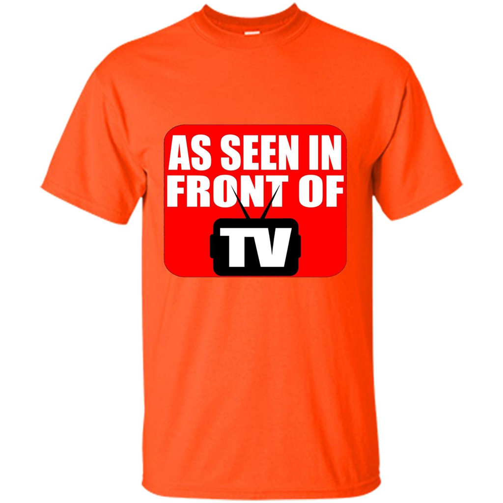 As Seen In Front Of TV T-shirt Orange