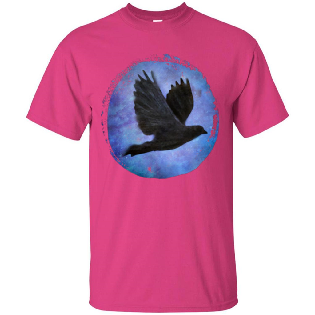 Raven In Flight T-shirt Heliconia
