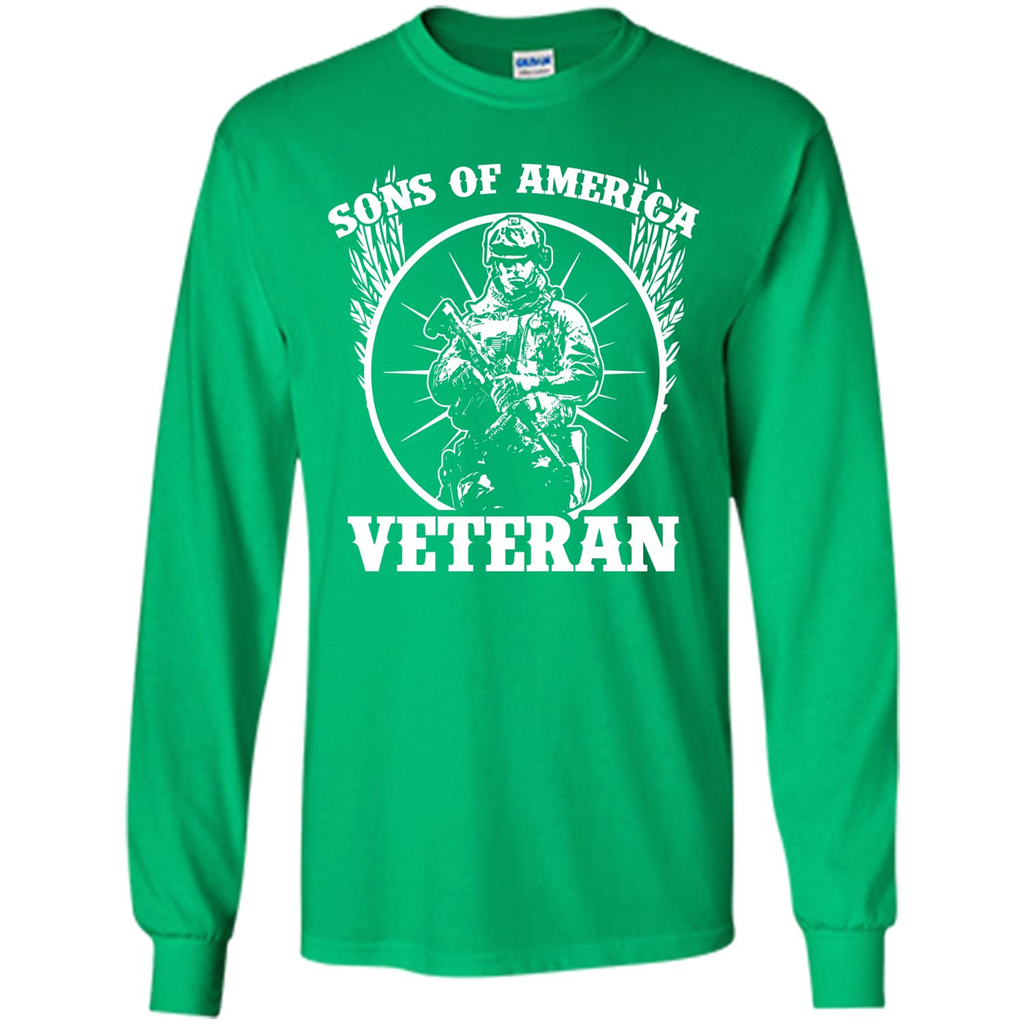 Military T-shirt Sons Of America Veteran Irish Green