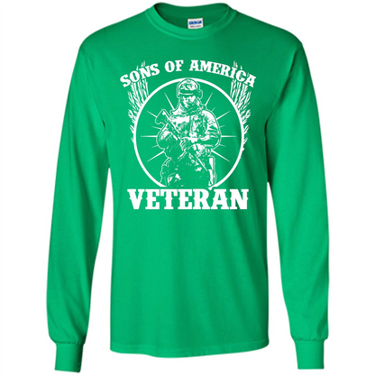 Military T-shirt Sons Of America Veteran Irish Green