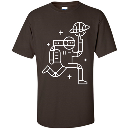 Space Ballin' T-Shirt Dark Chocolate