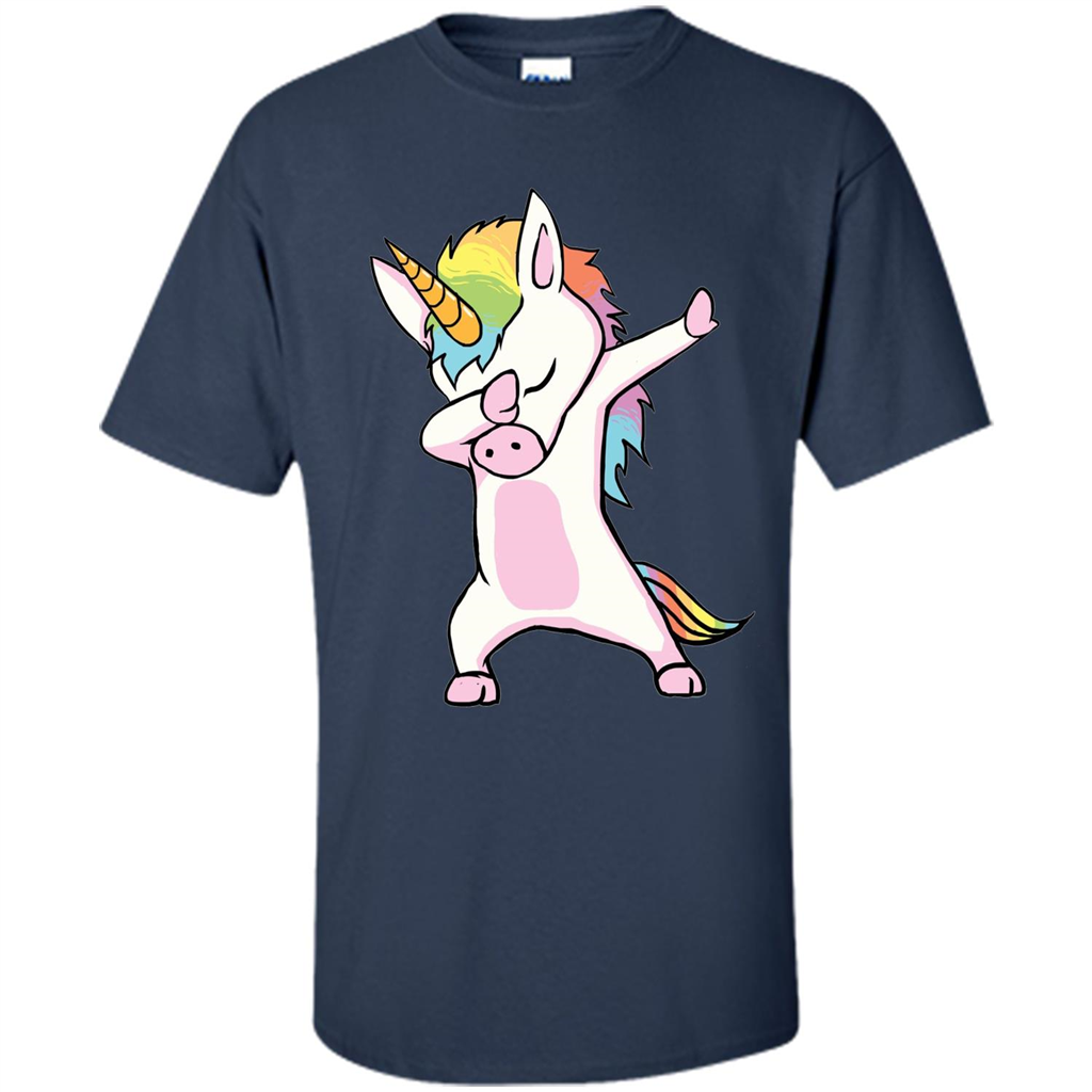 Dab Dance T-shirtUnicorn Cute Dabbing Navy