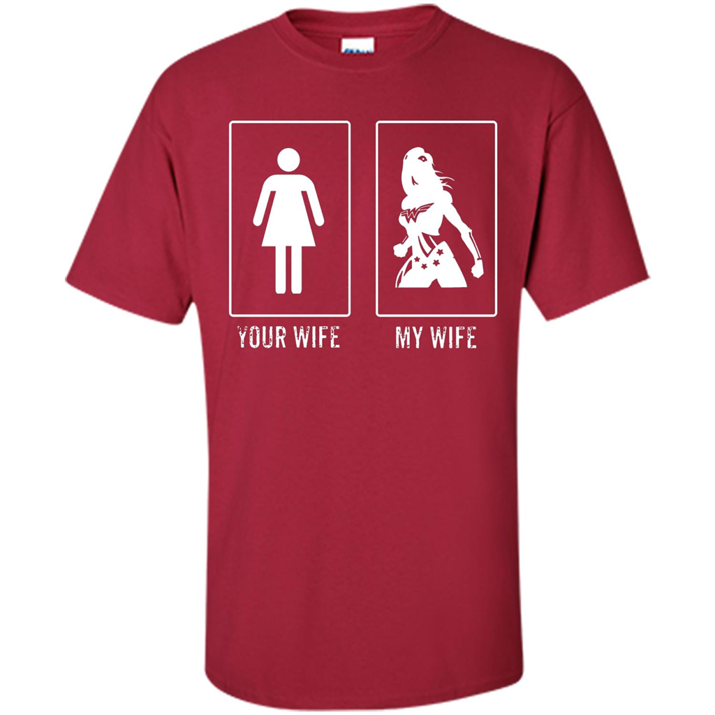 Superhero T-shirt Your Wife My Wife Cardinal