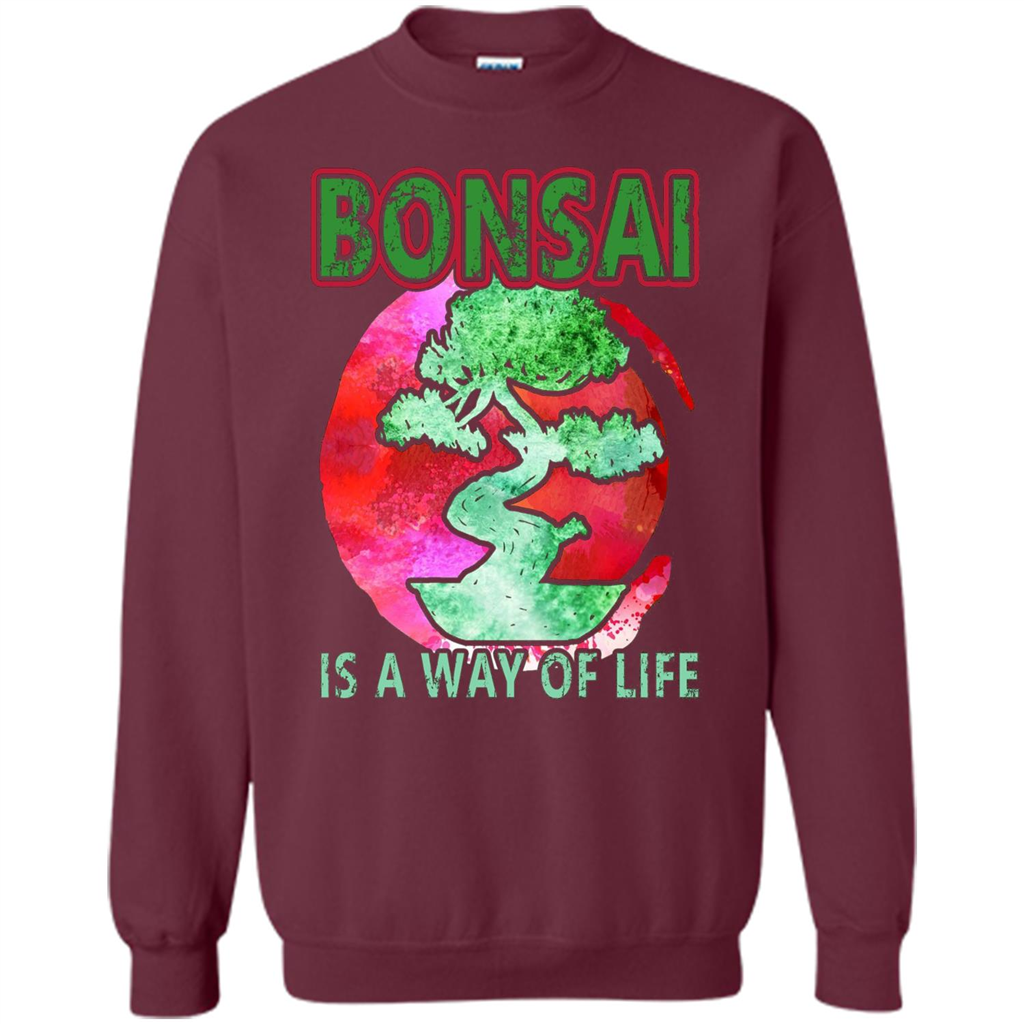 Bonsai T-shirts - Love Bonsai Of Life T-shirt Maroon