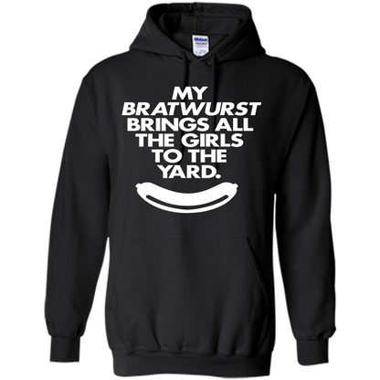 Oktoberfest T-shirt Funny My Bratwurst Sausage Shirt Black