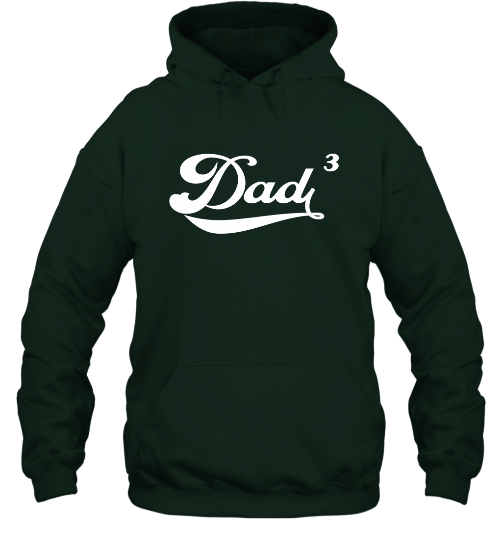 Dad 3 Cubed Dad To The Third Power Three Kids Shirt Hoodie Hoodie Forest