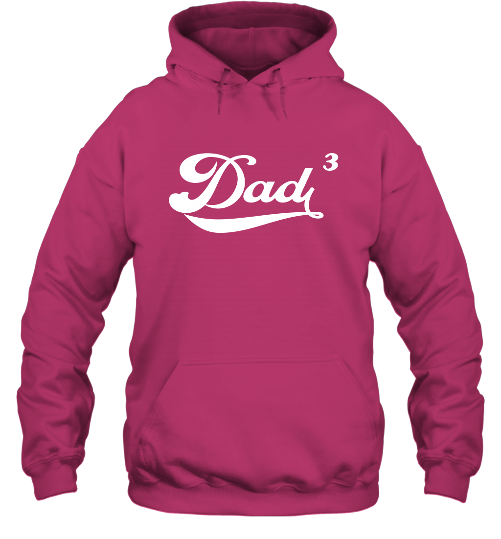 Dad 3 Cubed Dad To The Third Power Three Kids Shirt Hoodie Hoodie Heliconia