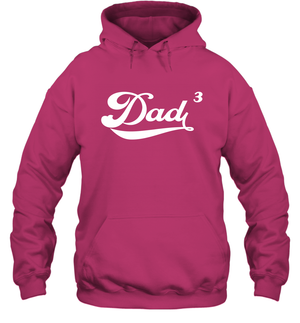 Dad 3 Cubed Dad To The Third Power Three Kids Shirt Hoodie