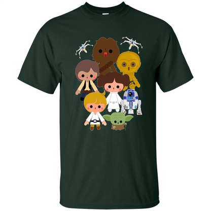 Movies T-shirt Cute Kawaii Style Heroes Premium Graphic T-Shirt Forest Green