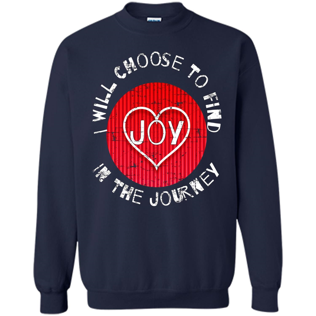 Christian T-shirt I Choose To Find Joy In My Journey Navy
