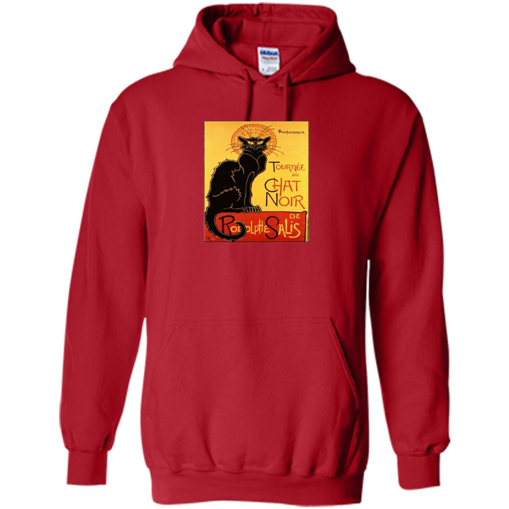 Vintage Poster Le Chat Noir - The Black Cat T-shirt Red