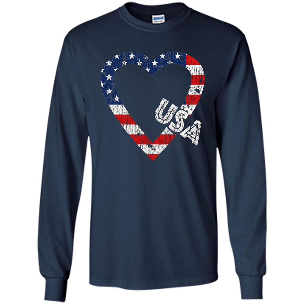 Independence Day T-shirt Love USA Navy
