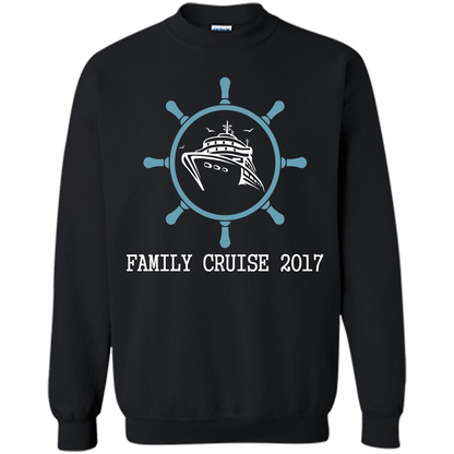 Family T-shirt Family Cruise 2017 Black