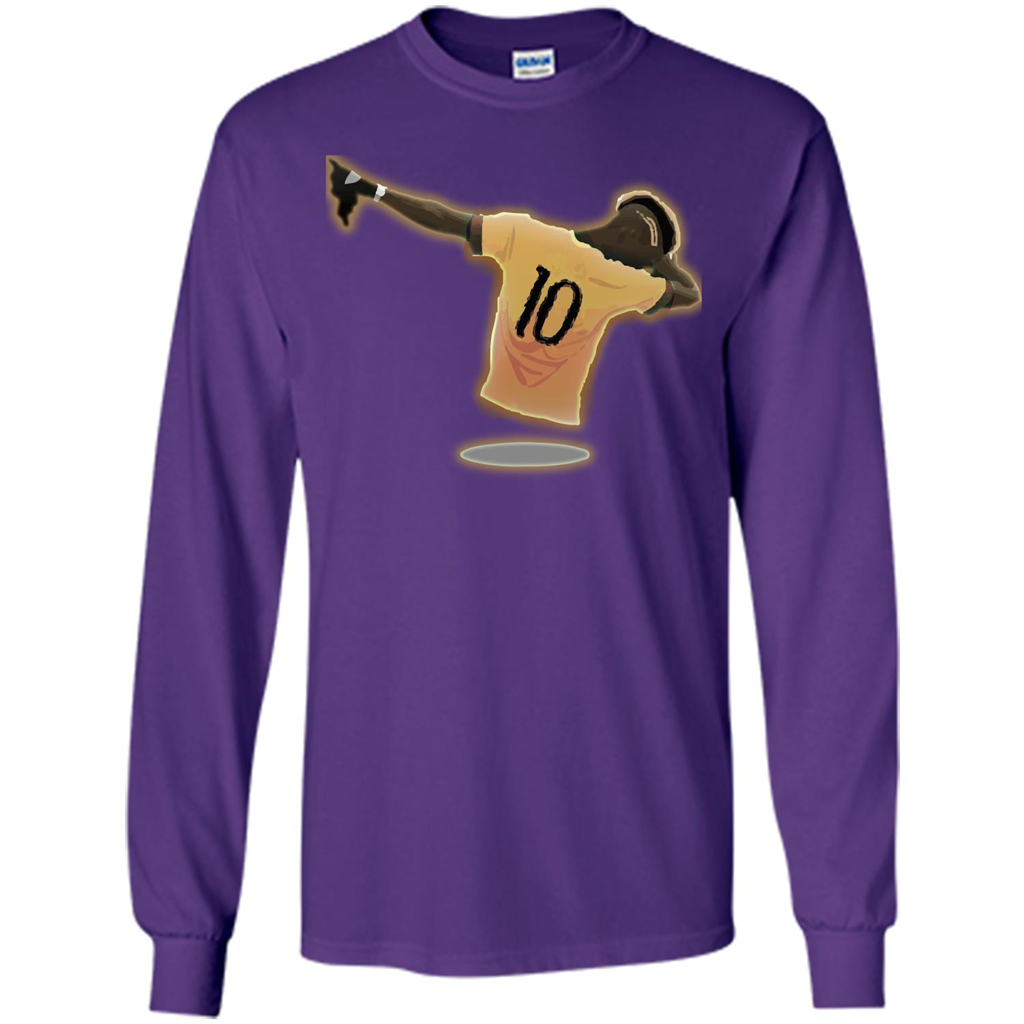 Dabbing Soccer T-shirt Purple