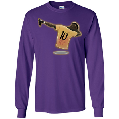 Dabbing Soccer T-shirt Purple