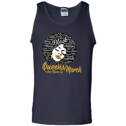Queen Are Born In March T-shirt Navy