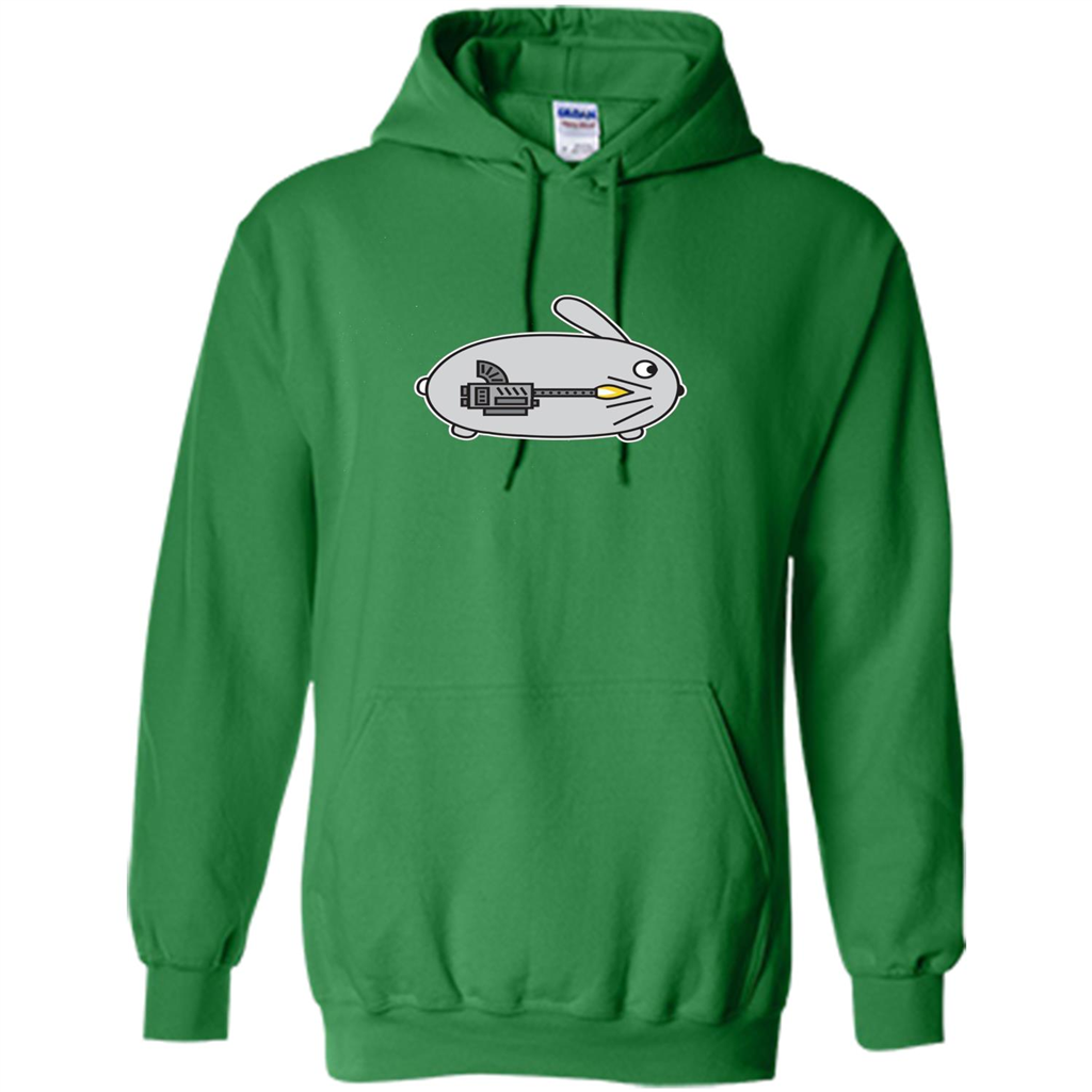 Bunny vs Dinosaur T-shirt Irish Green