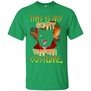 Halloween T-shirt This Is My Scary Vampurr Costume T-shirt