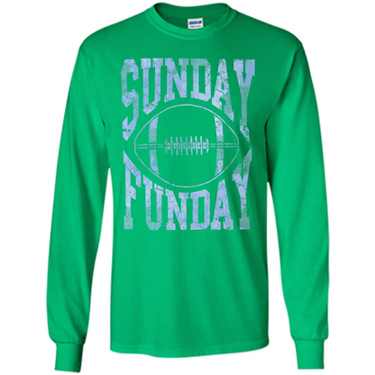 Football T-shirt Sunday Funday Football SeasonT-Shirt Irish Green