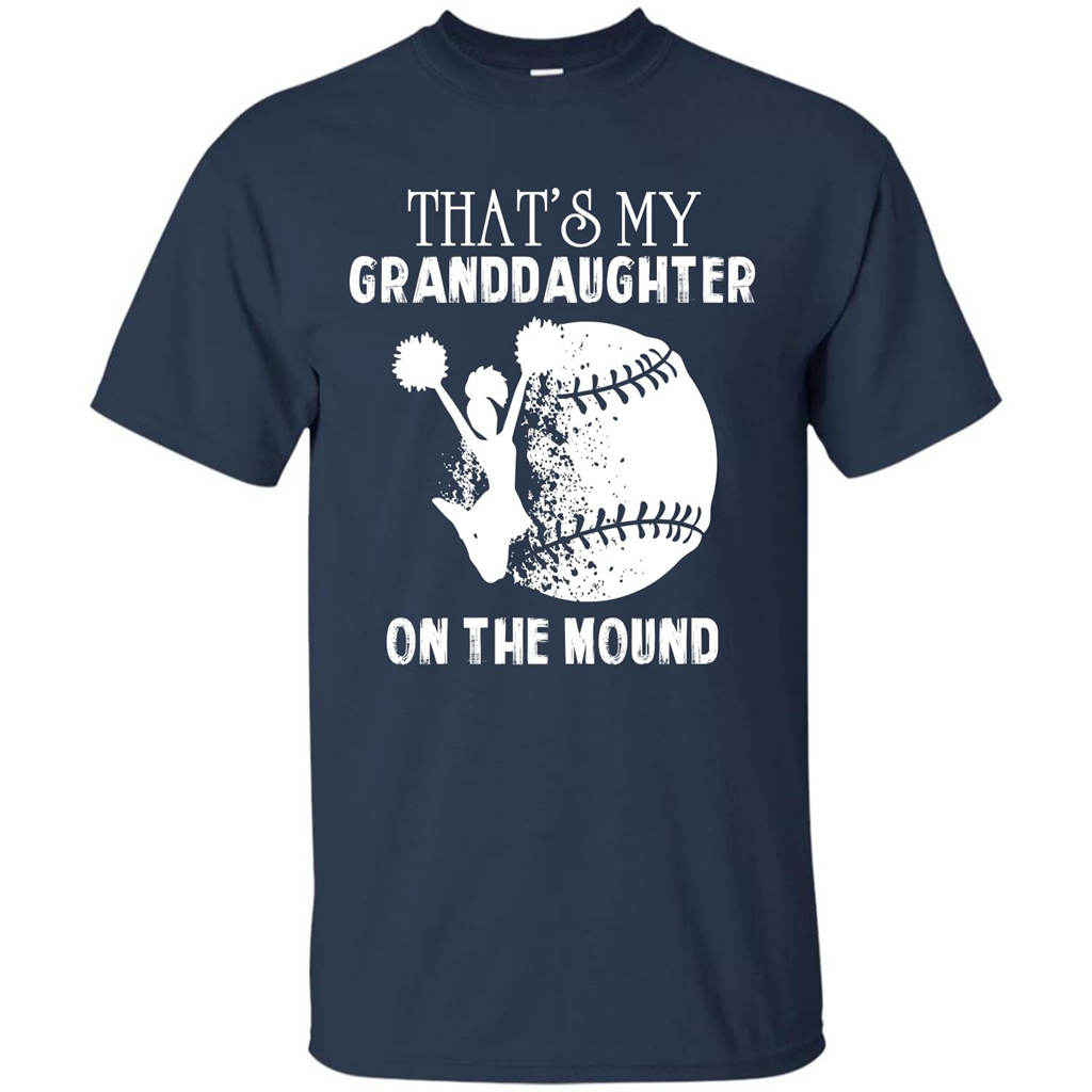 Baseball T-shirt That’s My Granddaughter On The Mound Navy