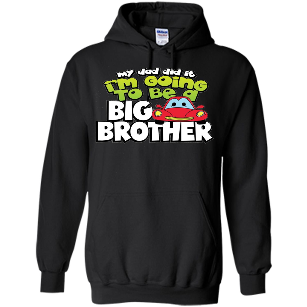 Car Brother T-shirt I'm Going To Be a Big Brother Black