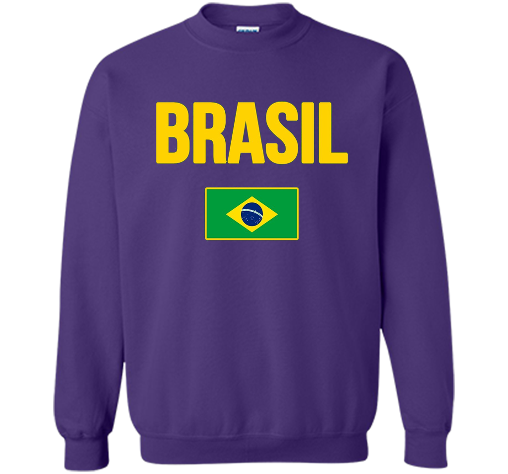 BRASIL T-shirt Brazilian National Country Flag Tee Camiseta cool shirt Purple