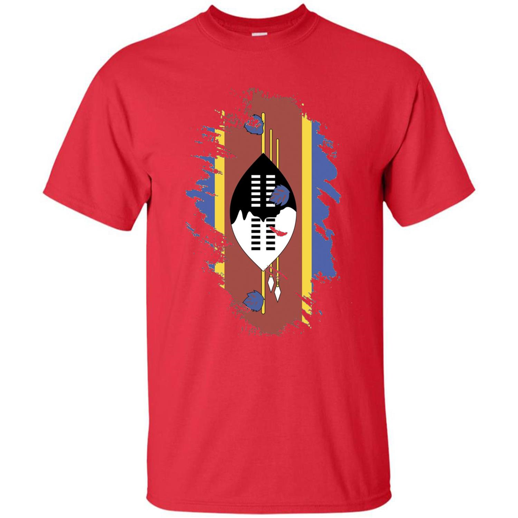 Flag of Swaziland T-shirt National Swaziland T-shirt Red