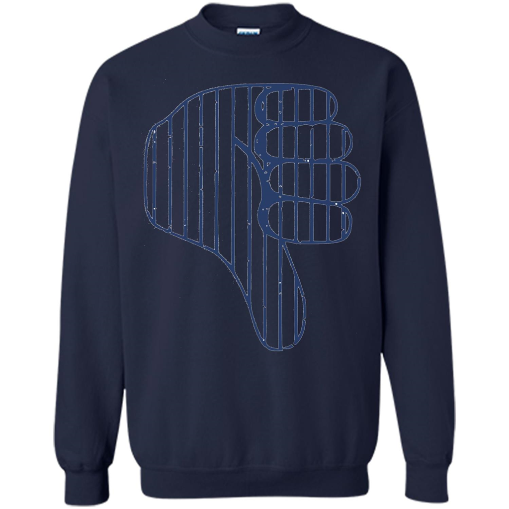 Baseball T-shirt Baseball Celebration Thumbs Down T-shirt Navy