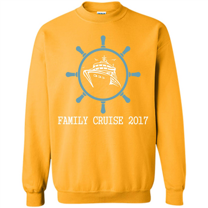 Family T-shirt Family Cruise 2017 Gold